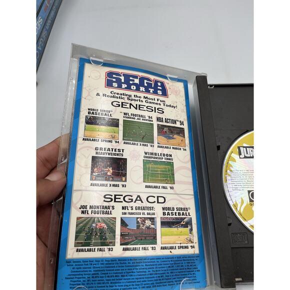 Jurassic Park - Sega CD Complete CIB w/ Manual Tested - Picture 5 of 7